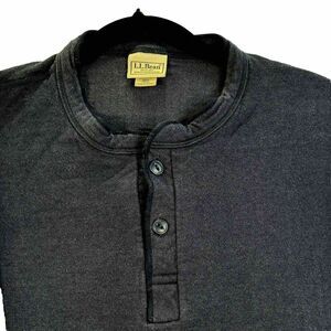 LL Beam Shirt Wool Blend River Driver's Thermal Henley Large 2-Layers Casual